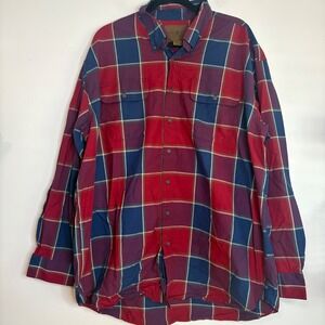 Duck Head Expedition XXL‎ Plaid Button Down Shirt Mens